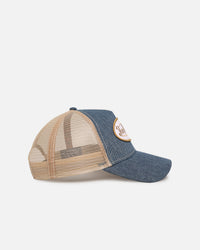 Von Dutch Unisex Trucker Snapback Hat Blue