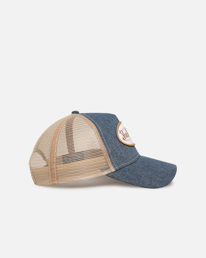 Von Dutch Unisex Trucker Snapback Hat Blue