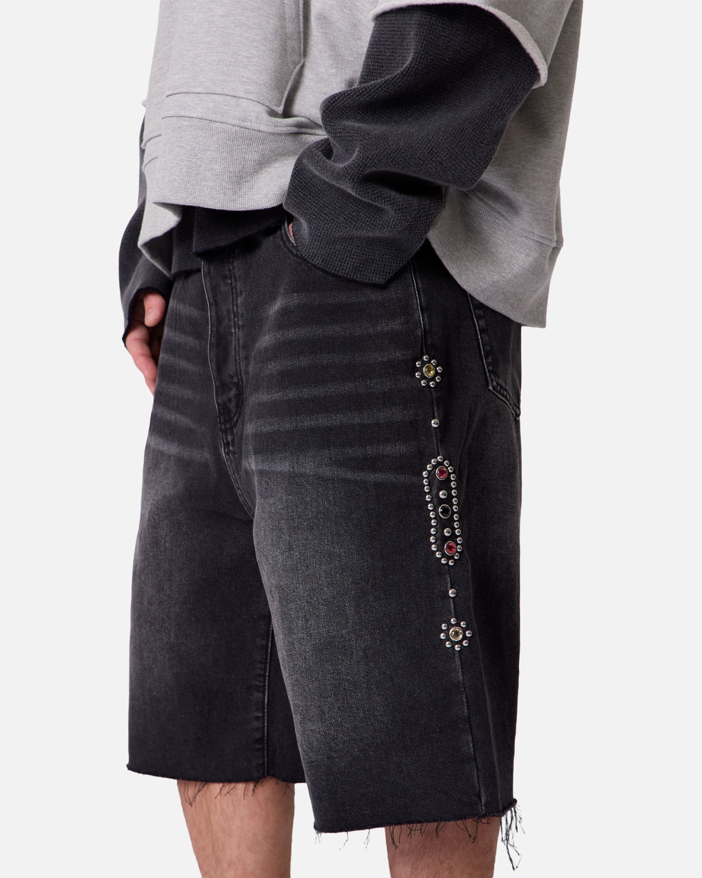 MNML Baggy Mojave Denim Shorts Black | Culture Kings US