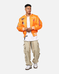 New Era X Alpha Series X NFL Cincinnati Bengals MA-1 Bomber Jacket Orange/Black