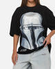 73Studio Star Wars Stand Off Glitter T-Shirt Black Acidwash