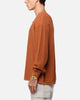 XXIII Textured Long Sleeve T-Shirt Rust