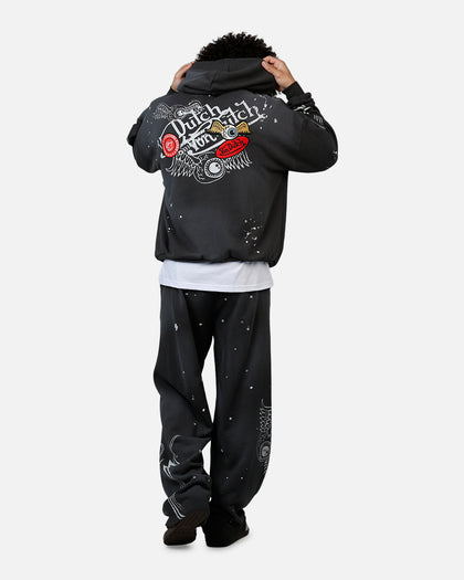 Von Dutch X Culture Kings CK Hoodie Washed Black