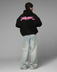 Loiter Cyber Logo Hoodie Black