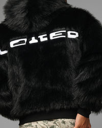 Loiter Eastern Bloc Fur Jacket Black