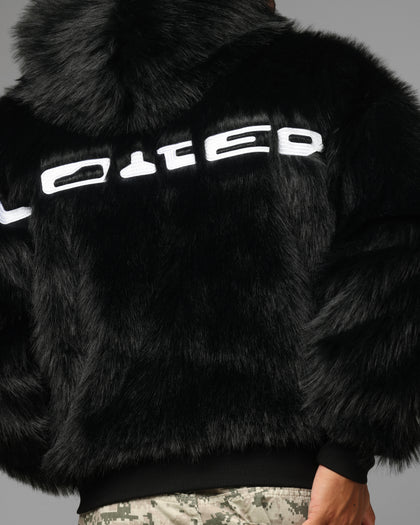 Loiter Eastern Bloc Fur Jacket Black
