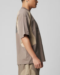 Loiter Subcultural Panel T-Shirt Brown