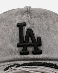 New Era Los Angeles Dodgers 'Cutoff Visor' 9FORTY Snapback Washed Black