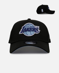 New Era Los Angeles Lakers 'Black And Sky Blue' 9FORTY A-Frame Snapback Black/Sky Blue