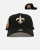 New Era New Orleans Saints 'Black And Team Color' 9FORTY A-Frame Snapback Black/Official Team Color