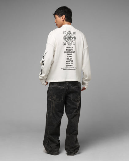 Loiter Cyber Thermal Long Sleeve T-Shirt Off White