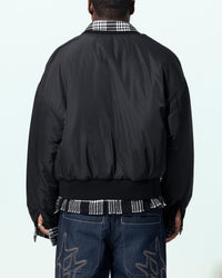 Loiter Shadow Layered Bomber Jacket Black