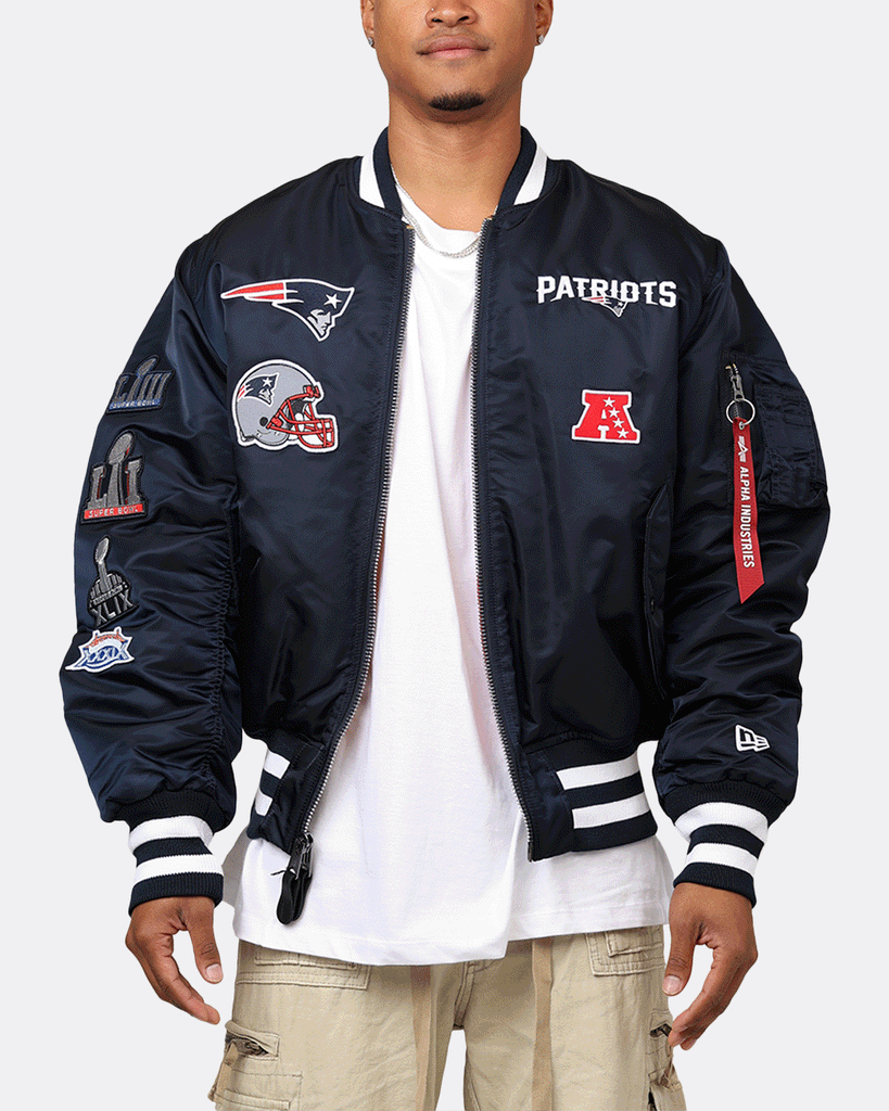 PATRIOT UNIFORMS MA-1 USA製 New Era X Alpha Series X NFL New England Patriots MA-1 Bomber