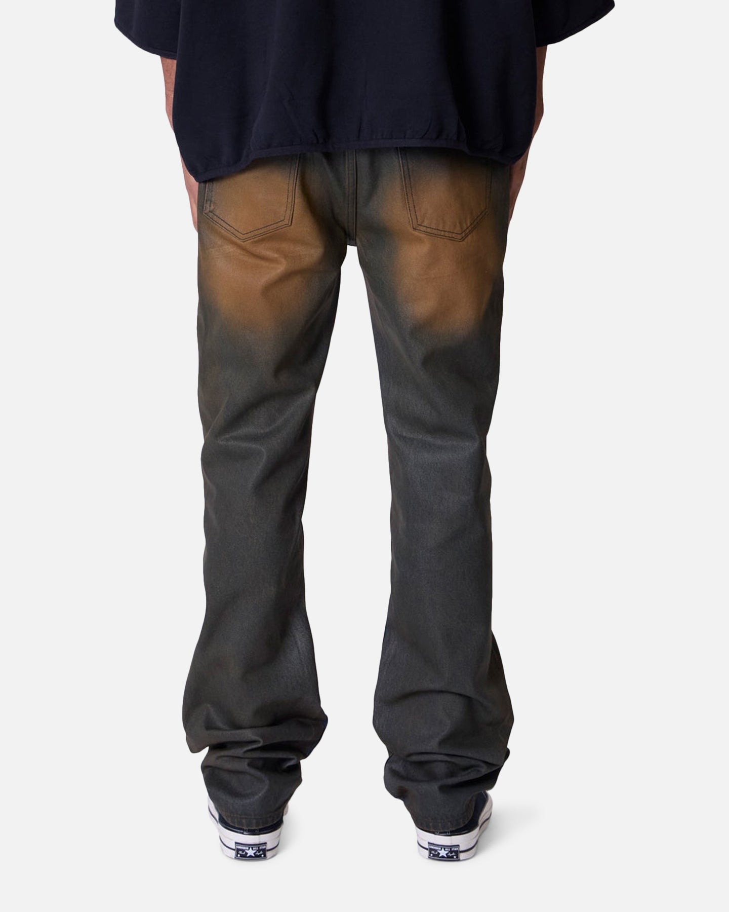 MNML D732 Rust Wash Denim Jeans Black/Brown | Culture Kings US