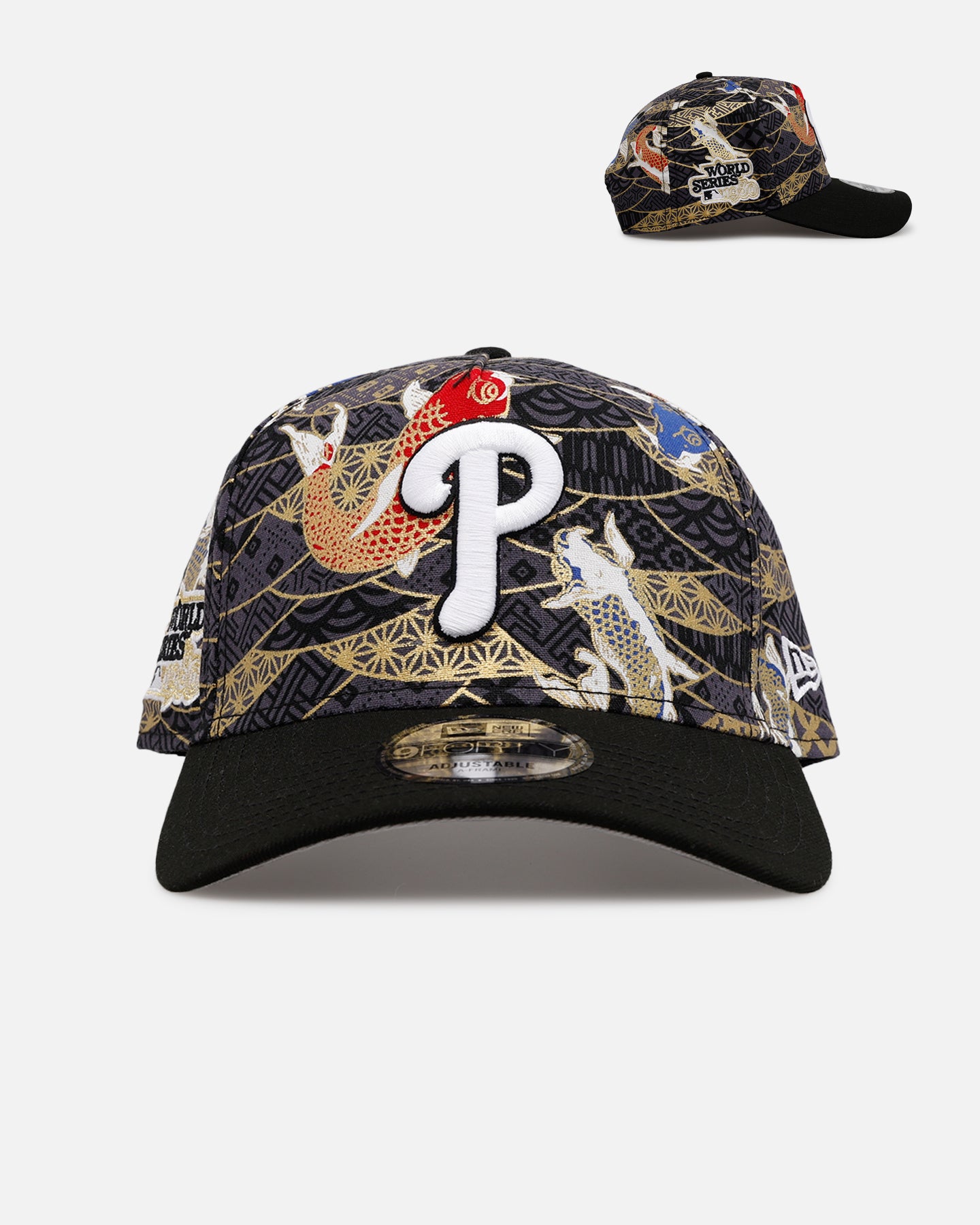 New Era Philadelphia Phillies 'Koi' 9FORTY A-Frame Snapback Black
