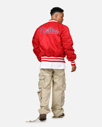 New Era X Alpha Series X MLB Philadelphia Phillies MA-1 Bomber Jacket Red