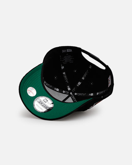 New Era Miami Marlins 'Black Cord' 9FORTY A-Frame Corduroy Snapback Black