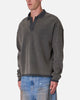 MNML Polo Thermal Long Sleeve T-Shirt Charcoal Grey