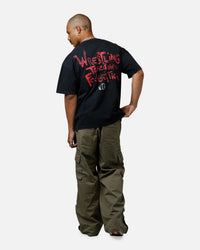 73Studio x South Park WTF Heavyweight T-Shirt Black Acidwash