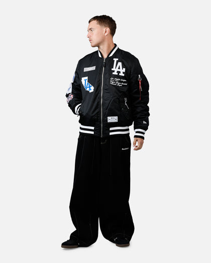 New Era X Alpha Series X MLB Los Angeles Dodgers MA-1 Bomber Jacket Black
