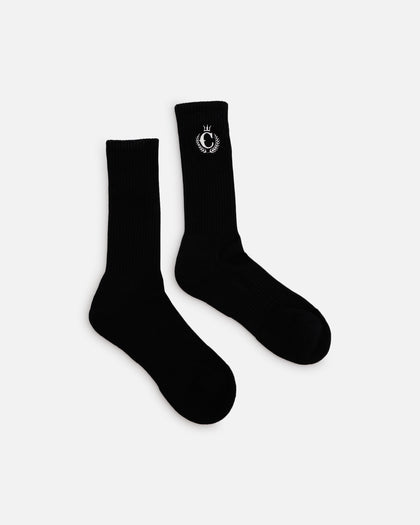 Culture Kings CK Crew Socks Black/White