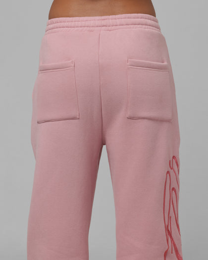 Loiter Women's In Script Sweat Pants Orchid Pink
