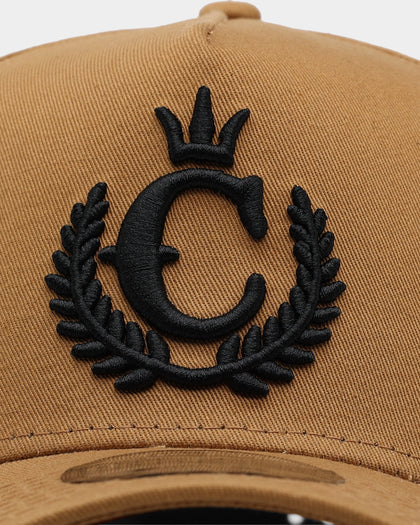 New Era X Culture Kings 9FORTY A-Frame Snapback Wheat/Black