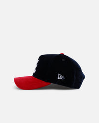 New Era Atlanta Braves 'Velvet Official Team Color' 9FORTY A-Frame Snapback Navy/Red