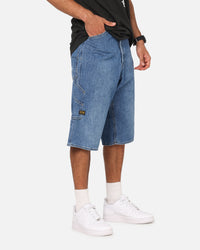 G-Star Bam Logger Denim Shorts Faded Blue