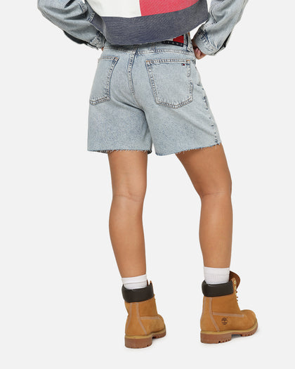 Tommy Jeans Women's Mom Fit Denim Shorts Mid Denim