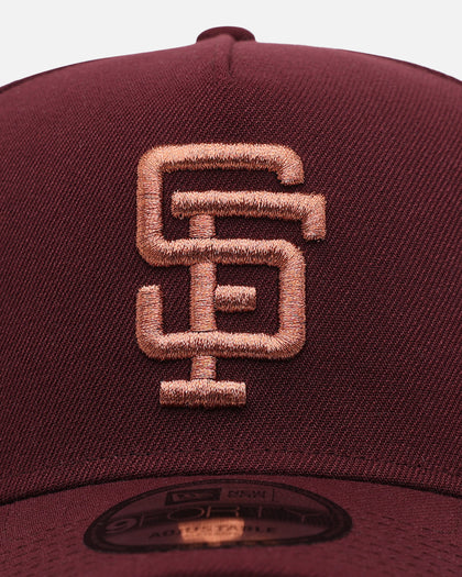 New Era San Francisco Giants 'Penny' 9FORTY A-Frame Snapback Maroon