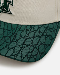 New Era  Florida Marlins 'Croc Skin 2.0' 9FORTY A-Frame Snapback Chrome/Dark Green