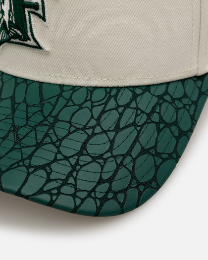 New Era  Florida Marlins 'Croc Skin 2.0' 9FORTY A-Frame Snapback Chrome/Dark Green
