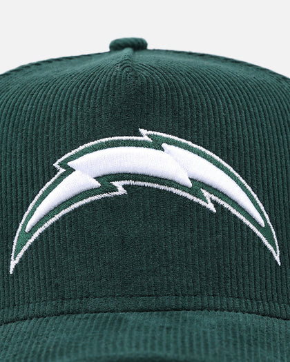 New Era Los Angeles Chargers 'Dark Green Cord' 9FORTY A-Frame Corduroy Snapback Dark Green