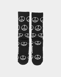 Carre Peace All Over Sport Socks Black