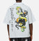 Ed Hardy Panther Button-Up Shirt Blue Pin Stripe