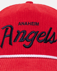 47 Brand Anaheim Angels 'MLB Opening Day' Corduroy Crossrope Hitch Snapback Red