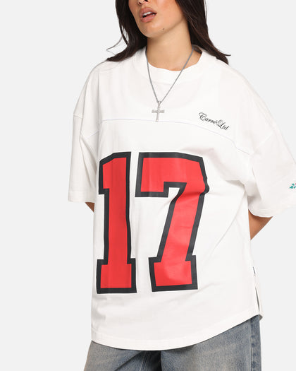 Carre Hitta Grid Iron T-Shirt Off White/Red