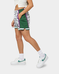 Mitchell & Ness Women's Milwaukee Bucks Doodle Shorts White