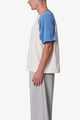 MNML Vintage Baseball 3/4 Sleeve Tee Off White/Blue