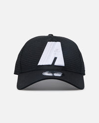 New Era Houston Astros 'Black All Over Mesh' 9FORTY A-Frame Trucker Snapback Black Rigid/Black