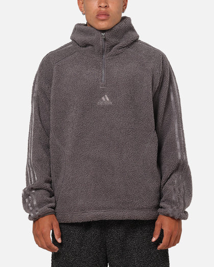 Adidas Fleece Teamgeist 1/4 Zip Hoodie Black
