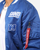 New Era X Alpha Series X NFL New York Giants MA-1 Bomber Jacket Royal/Red