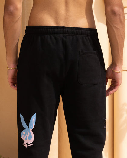 Playboy By Culture Kings Lit Bunny Track Pants Black