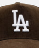 New Era Los Angeles Dodgers 'Cord Tones' 9FORTY A-Frame Snapback Walnut