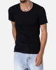 MNML Sheer Knit Bias Cut T-Shirt Black