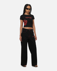 Ed Hardy Skull Rhinestone Jeans Black