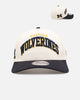 New Era Michigan Wolverines 'Vintage Arch Logo' 9FORTY A-Frame Snapback Official Team Colors