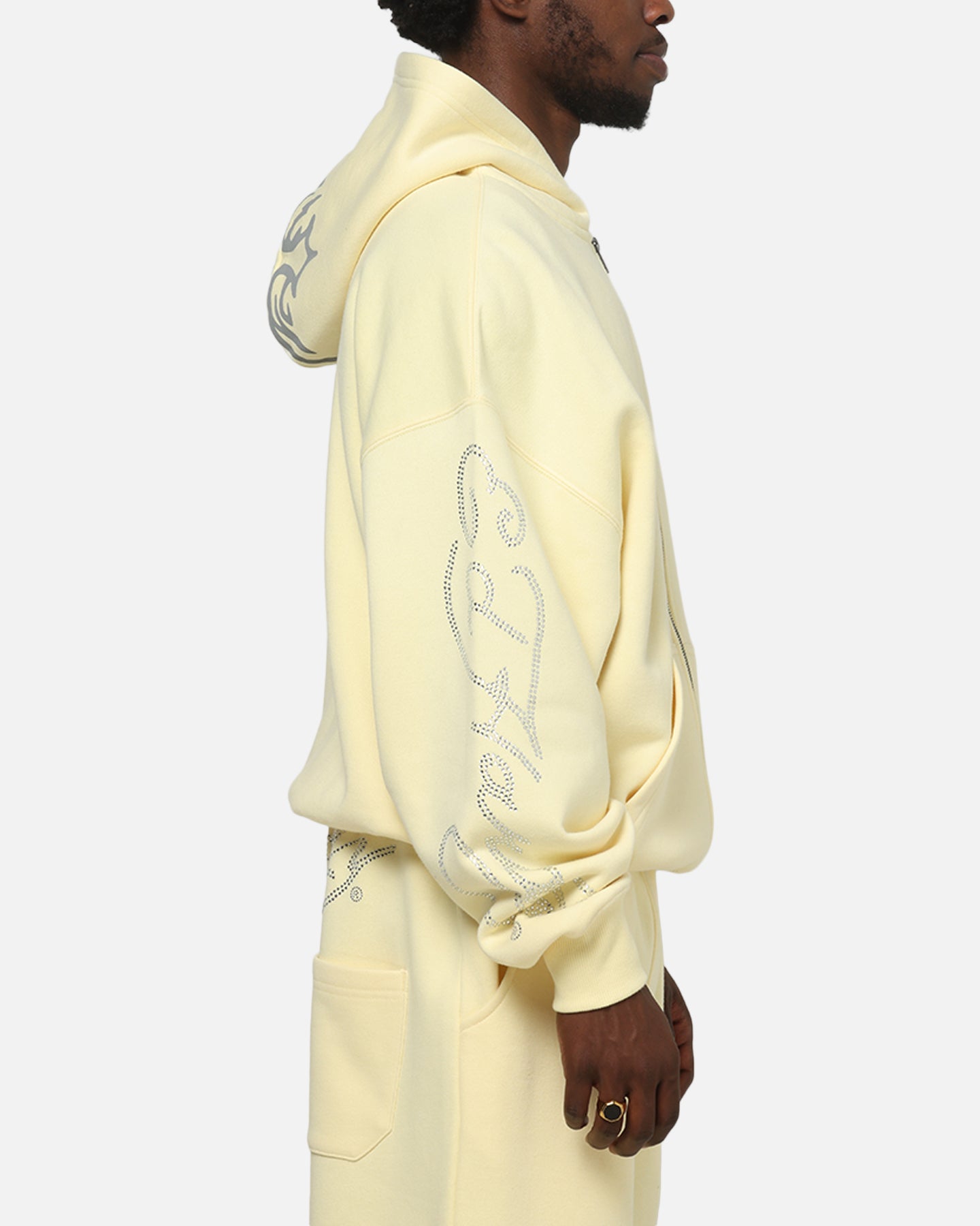 Ed Hardy Trinity Zip Hoodie Butter Yellow | Culture Kings US