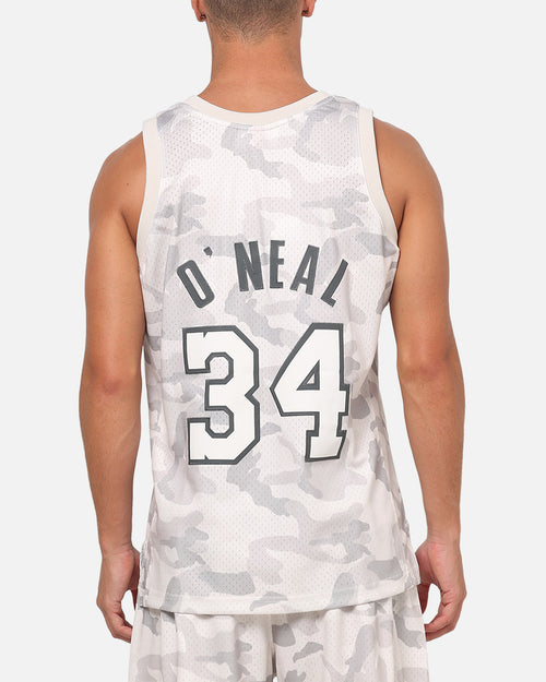 Mitchell & Ness Los Angeles Lakers Shaquille O'Neal #34 Snow Camo Energy Swingman Jersey Vintage White